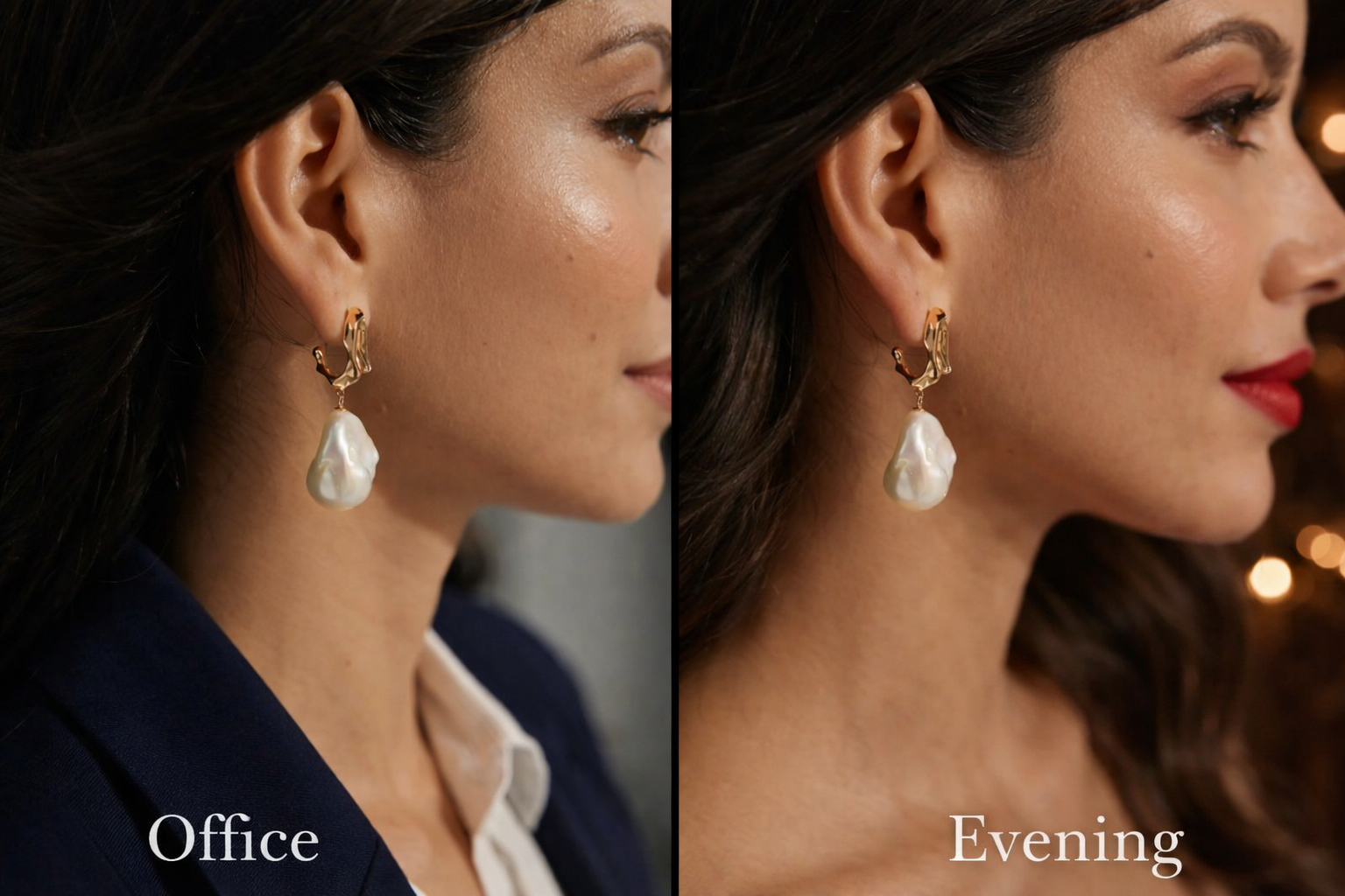 7 Stylish Ways One Pair of Pearl Earrings Creates Two Stunning Looks