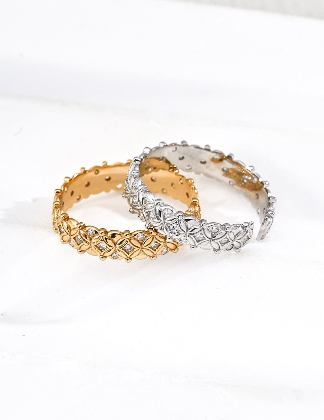 Vintage Floral Lace Adjustable Ring