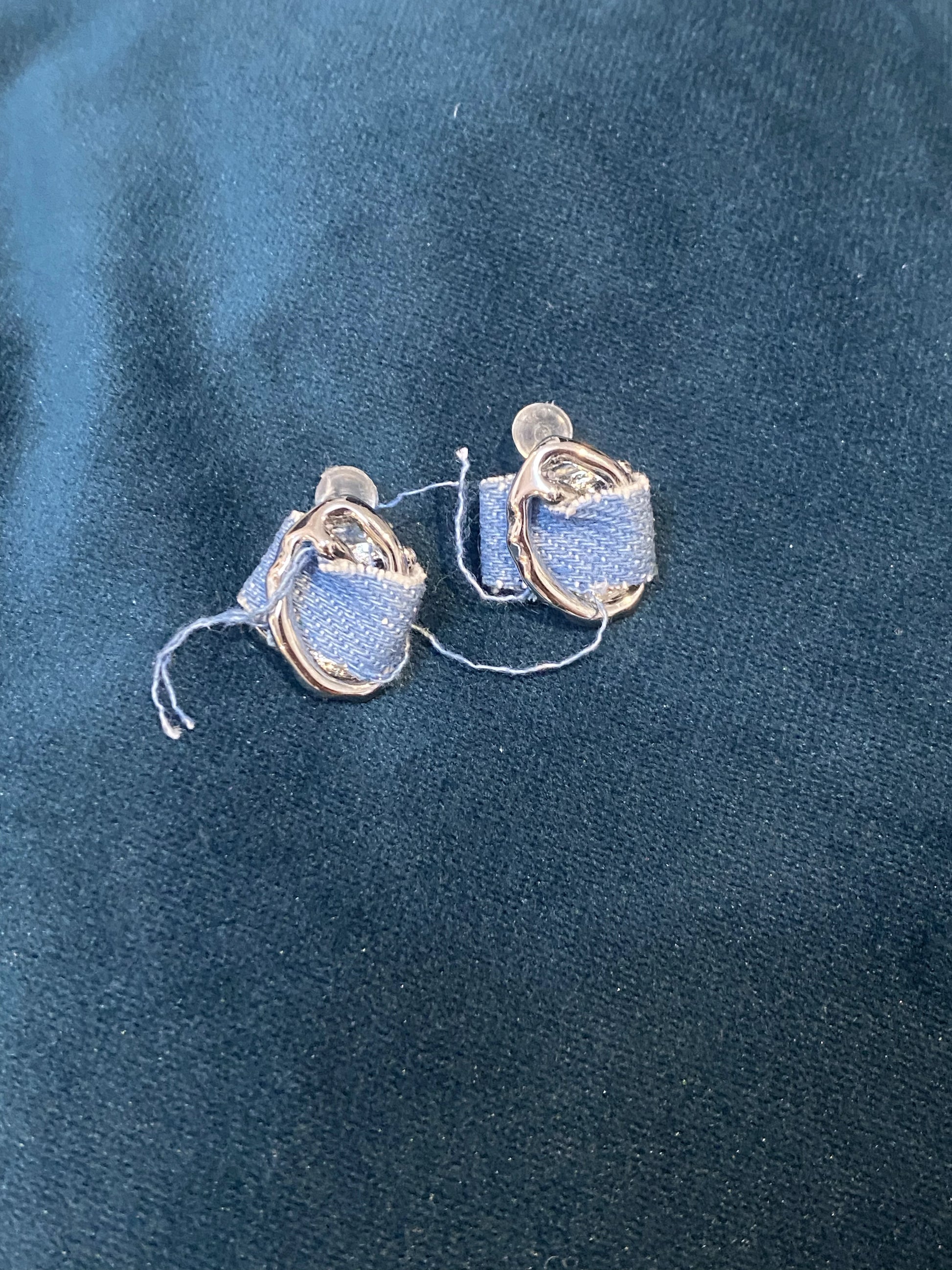 Denim Angel Silver Statement Earrings - Anais&Aimee