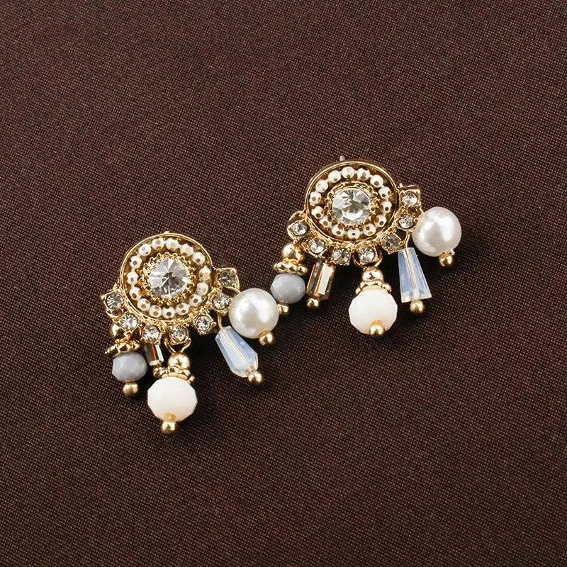 Dreamcatcher earrings silver and gold mix – Anais&Aimee chandelier earrings UK design