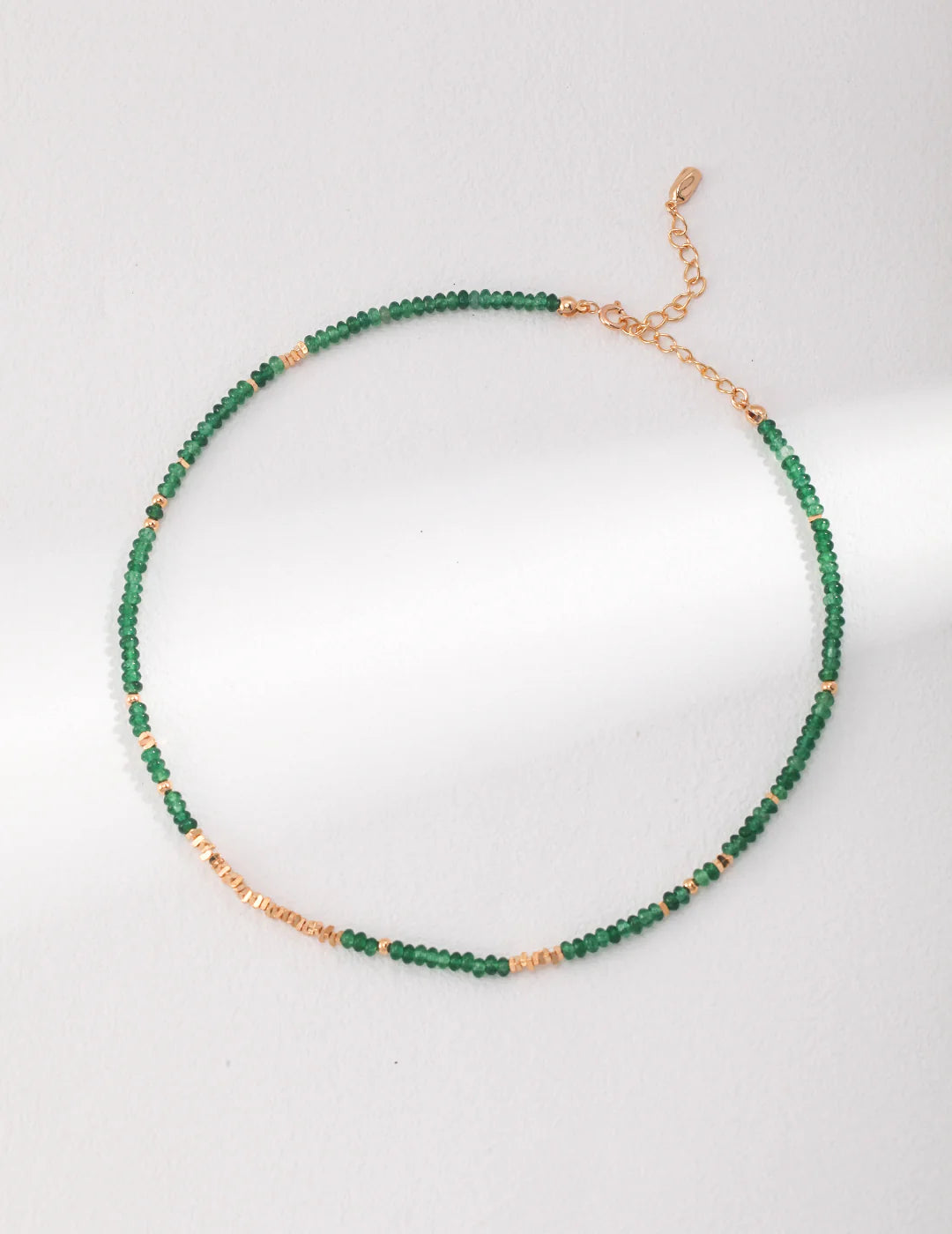 Verdant Emerald Beaded Choker Chain - Anais&Aimee