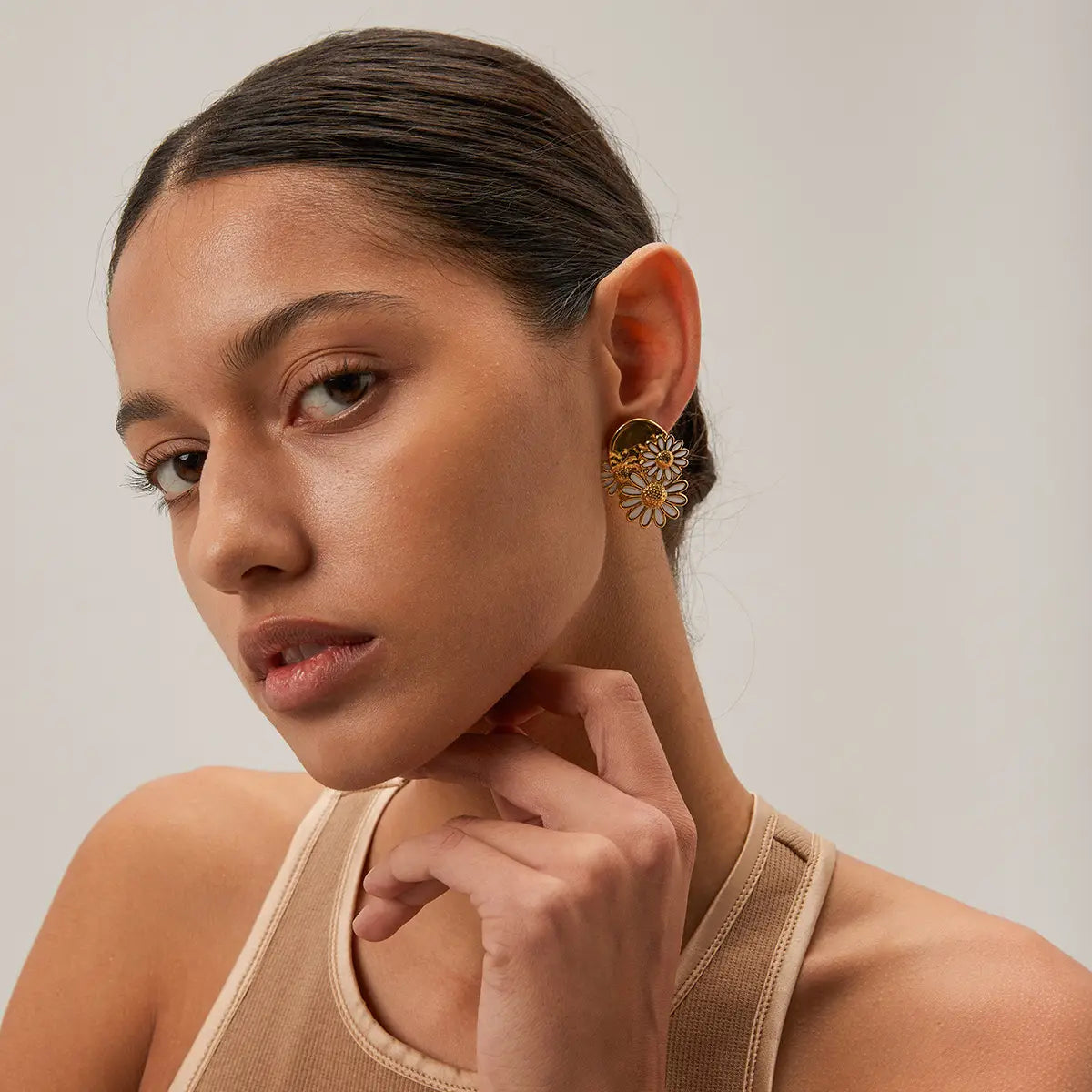 Fleur de Lune Wildflower Statement Earrings - Anais&Aimee