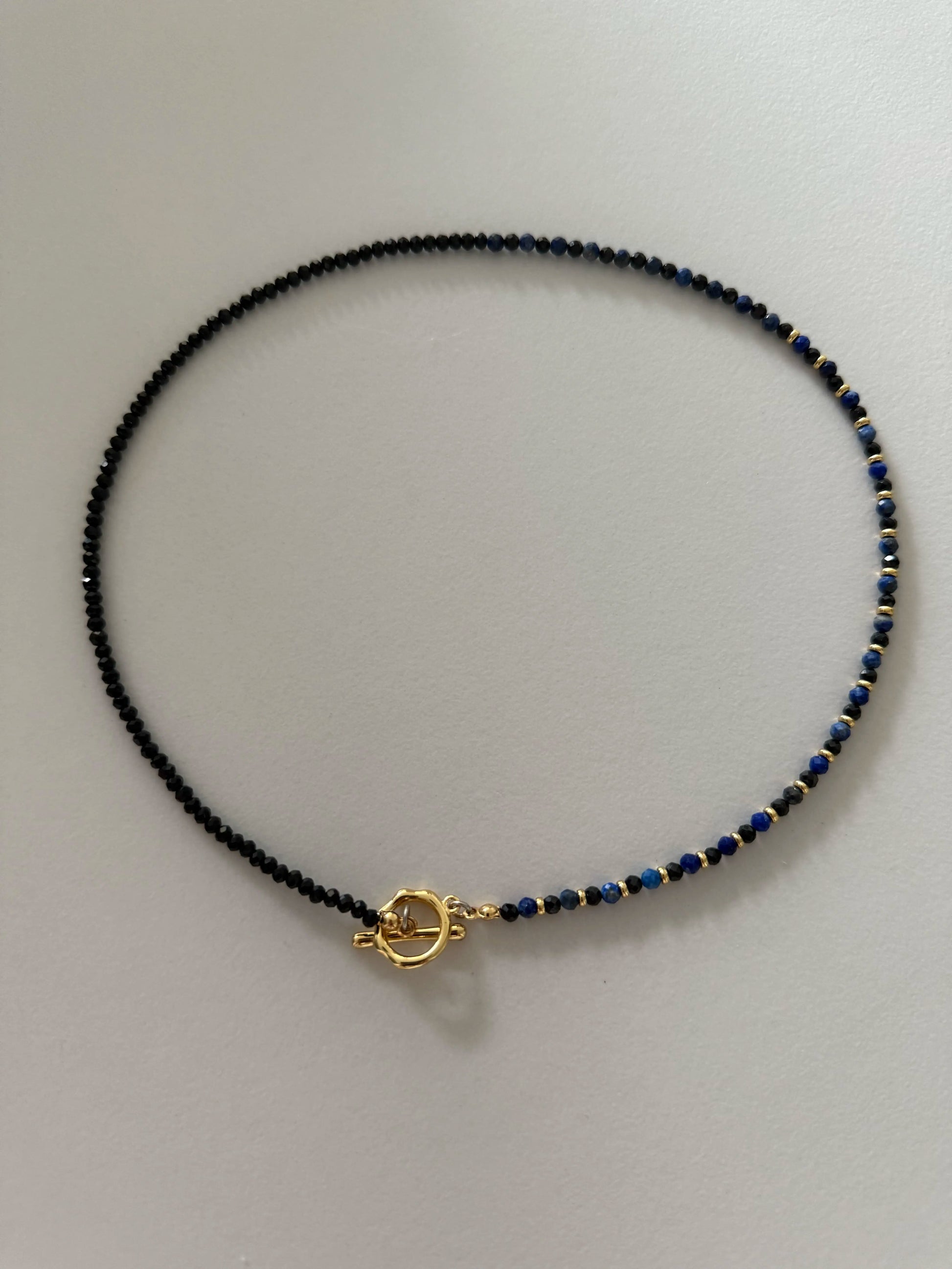 Gempires Lapis Lazuli Black Spinel Chain Necklace – Anais&Aimee