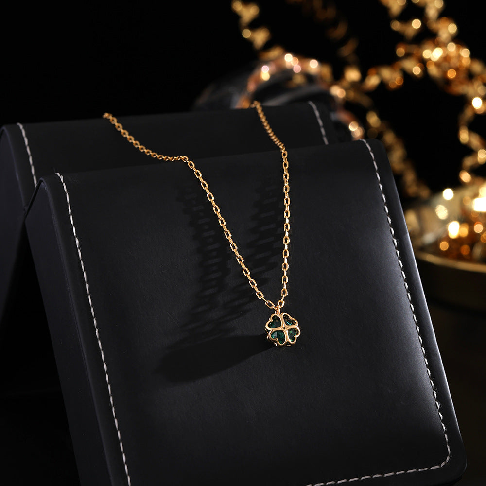 Heart Emerald Pendant Necklace – Anais&Aimee