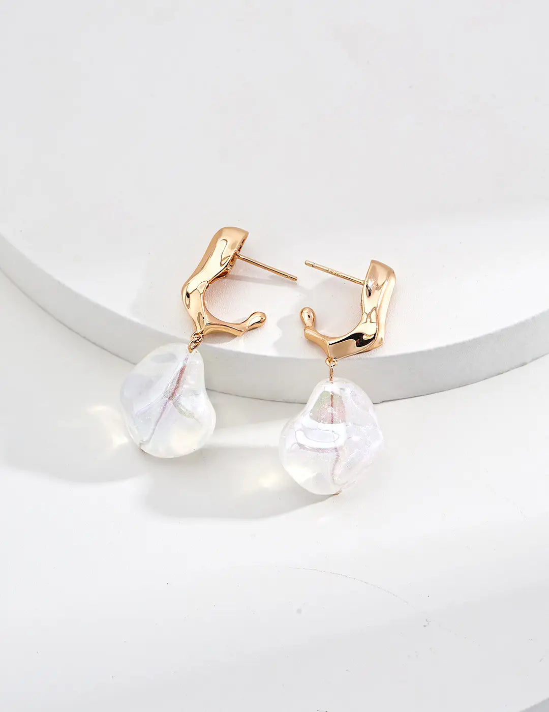 Lumière Natural Stone Resin Earrings - Anais&Aimee