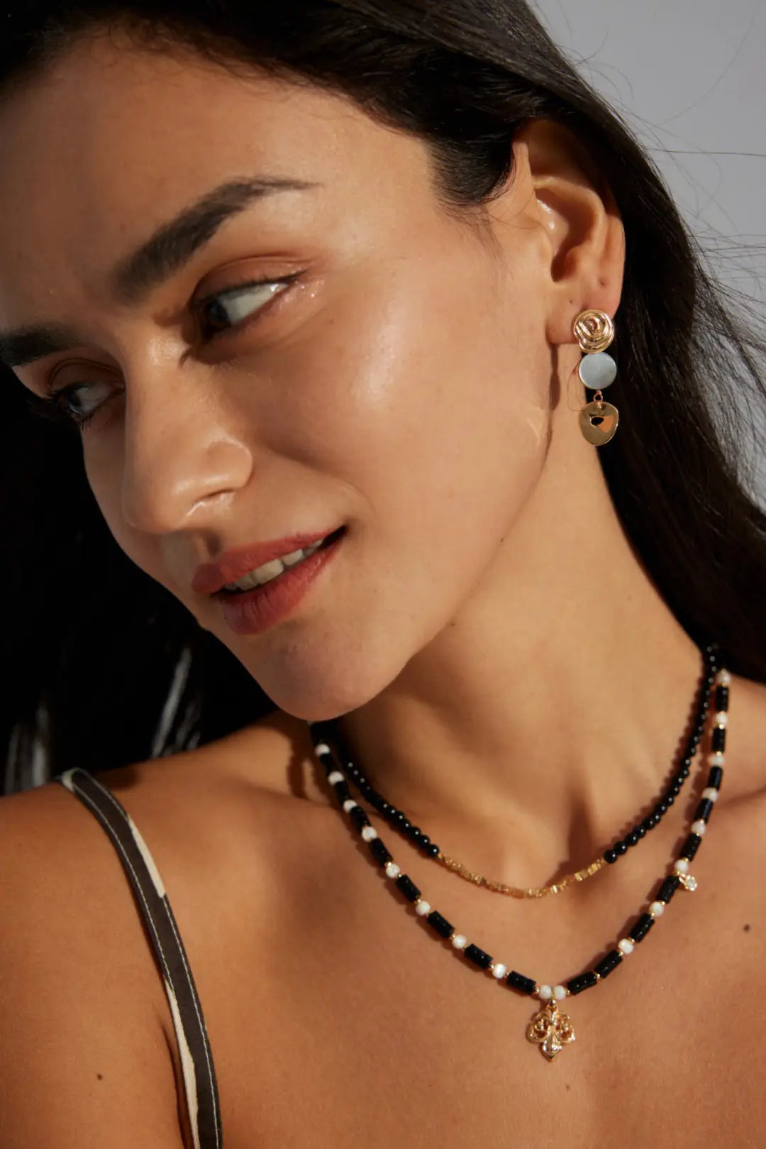 Royal Black Obsidian Pearl Necklace – Anais&Aimee