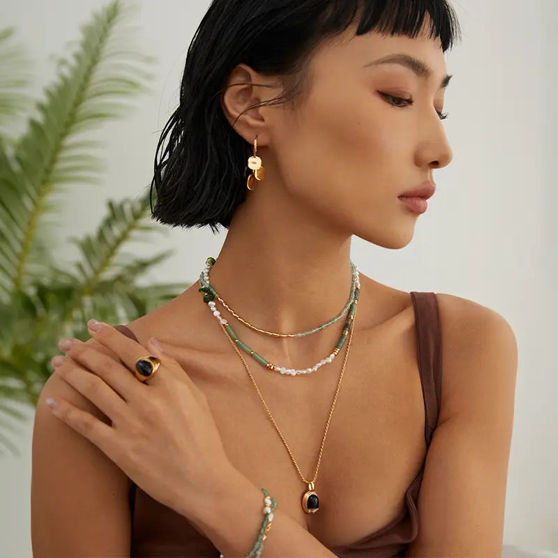 Verdant Green Quartz Necklace – Anais&Aimee