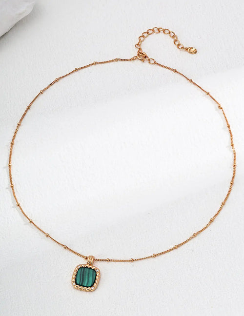 Ama Malachite Pendant Necklace - Anais&Aimee