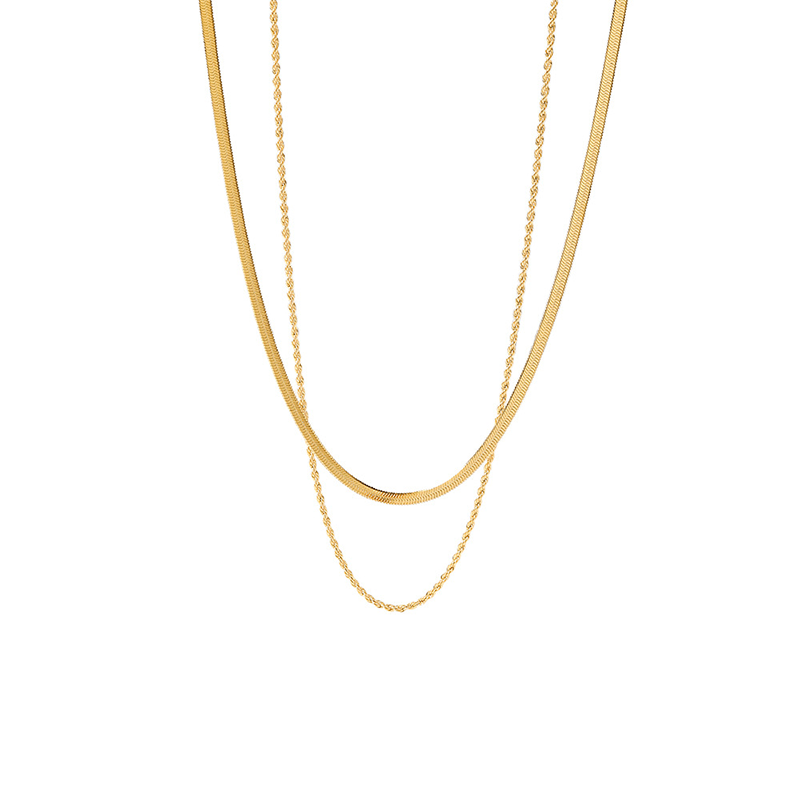 Golden Serenity Layered Necklace - Anais & Aimee